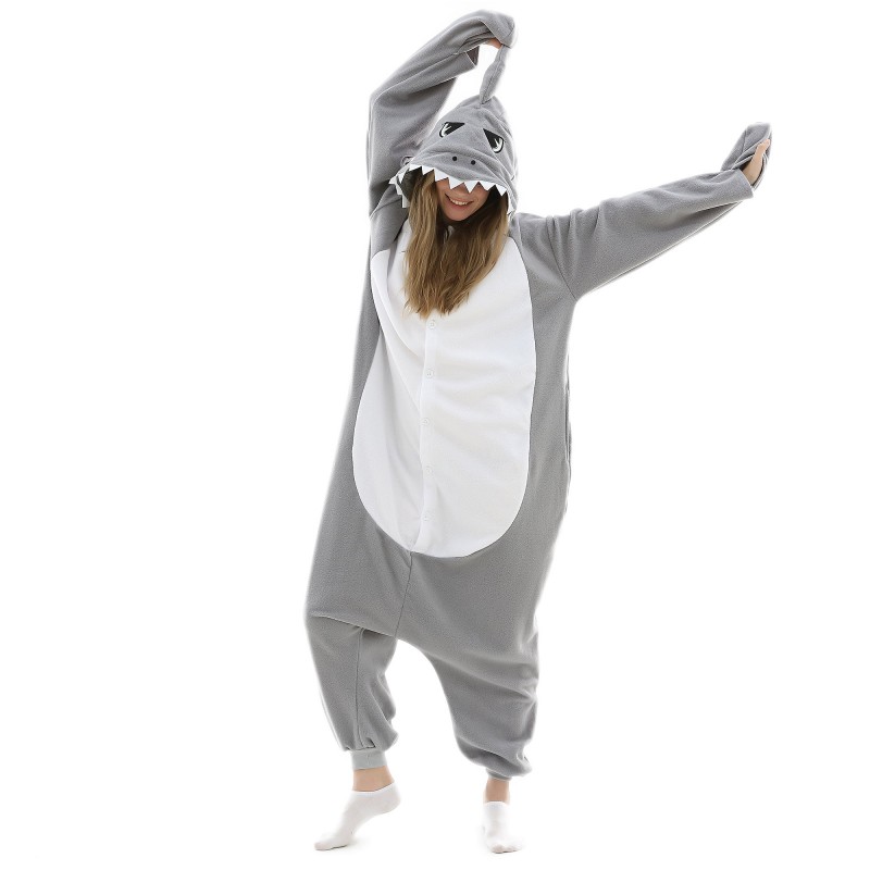Adults Shark Onesie Costume for Women & Men - Favounicorn.com