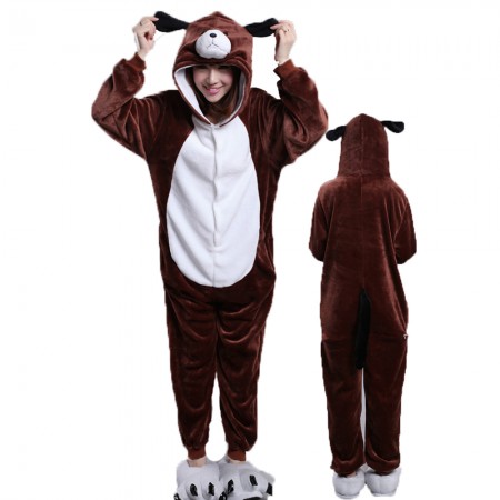 Dog Costume Onesie Pajamas for Adults & Teens Halloween Outfit
