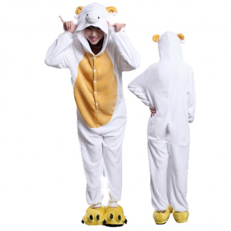 Sheep Onesie Costume Pajamas for Adults & Teens Halloween Outfit