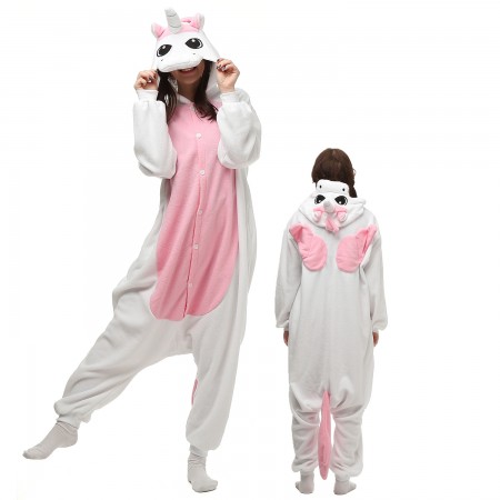 Pink Pegasus Unicorn Costume Onesie Pajamas Adult Animal Onesie for Women & Men