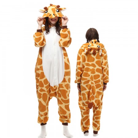 Giraffe Costume Onesie Pajamas Adult Animal Onesie for Women & Men