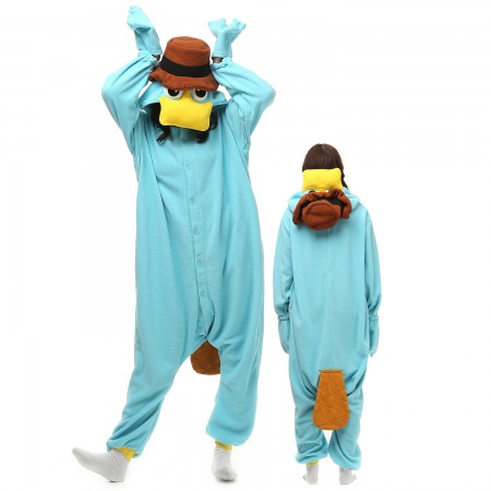 Platypus Costume Onesie Pajamas Adult Animal Onesie for Women & Men