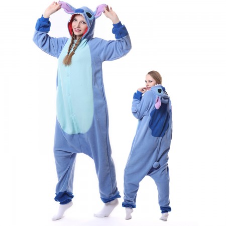 Stitch Costume Onesie Pajamas Adult Animal Costumes for Women & Men