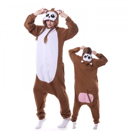 Monkey Costume Onesie Pajamas Adult Animal Costumes for Women & Men