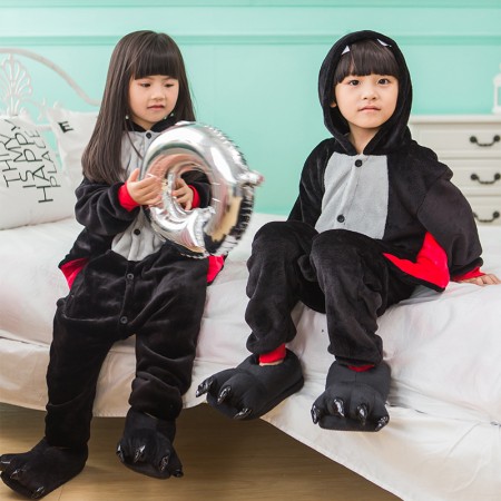 Kids Bat Costume Onesie Pajama Animal Outfit for Boys & Girls