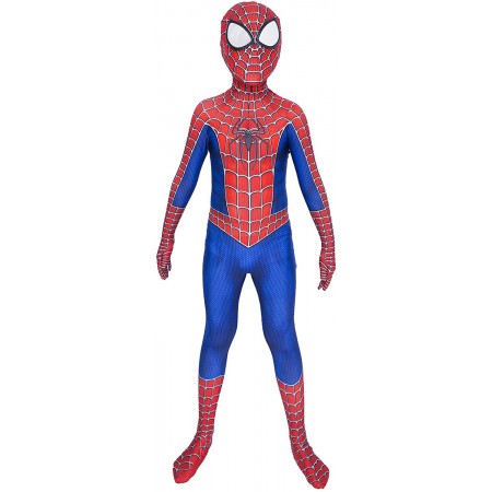 Boy Spiderman Costume Suit Cosplay Onesie For Kids