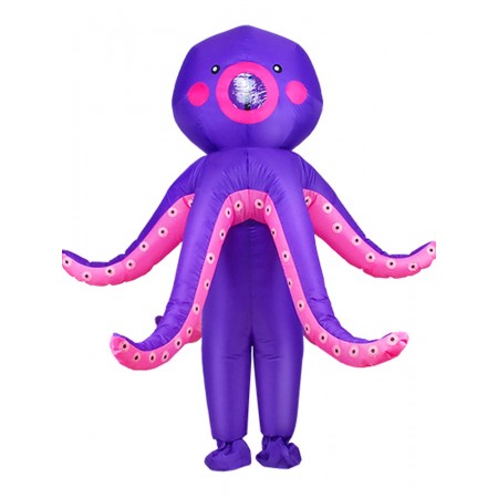 Halloween Inflatable Octopus Costume Blow Up Halloween Fancy Dress for Party