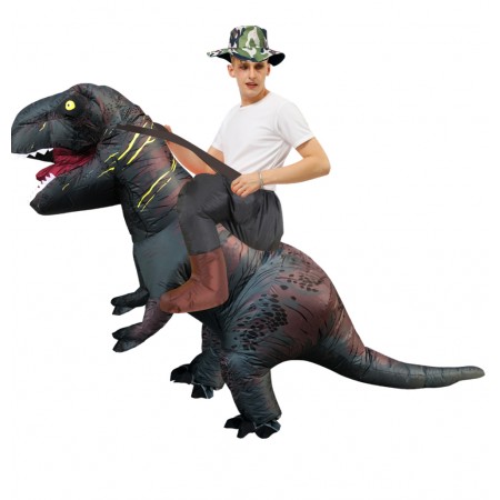 Blow Up Inflatable Dinosaur Costume Riding T Rex Halloween Costumes