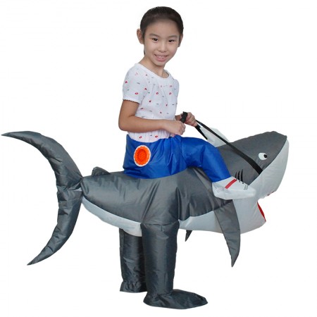 Adult Inflatable Shark Costume Halloween Blow Up Funny Costumes
