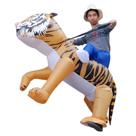 Inflatable Tiger Costume Halloween Blow Up Funny Costumes For Adult