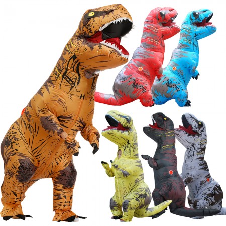 Inflatable T Rex Costumes Halloween Blow Up Dinosaur Funny Outfit