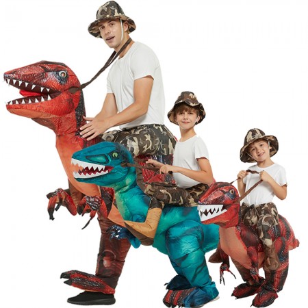 Blow Up Dinosuar Costumes Inflatable Ride On Funny Halloween Costumes For Adult & Kid