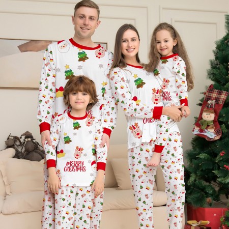 Christmas Pajamas Holiday Theme Xmas Jammies Family Matching Homewear