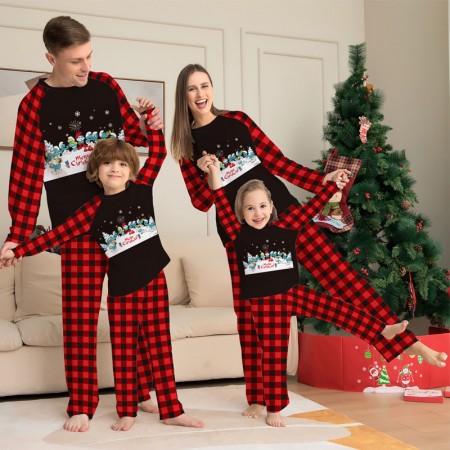 Christmas Pajamas for Family Cute Prints Pjs Matching Sets Xmas Sleepwear Jammies