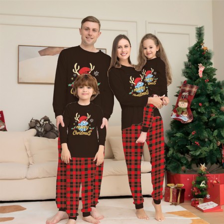 Christmas Pajama Family Xmas Pjs Matching Set Cute Sleepwear for Adult Kids