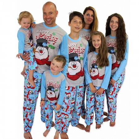 Snow Man Christmas Pajamas Family Matching Jammies Xmas Homewear